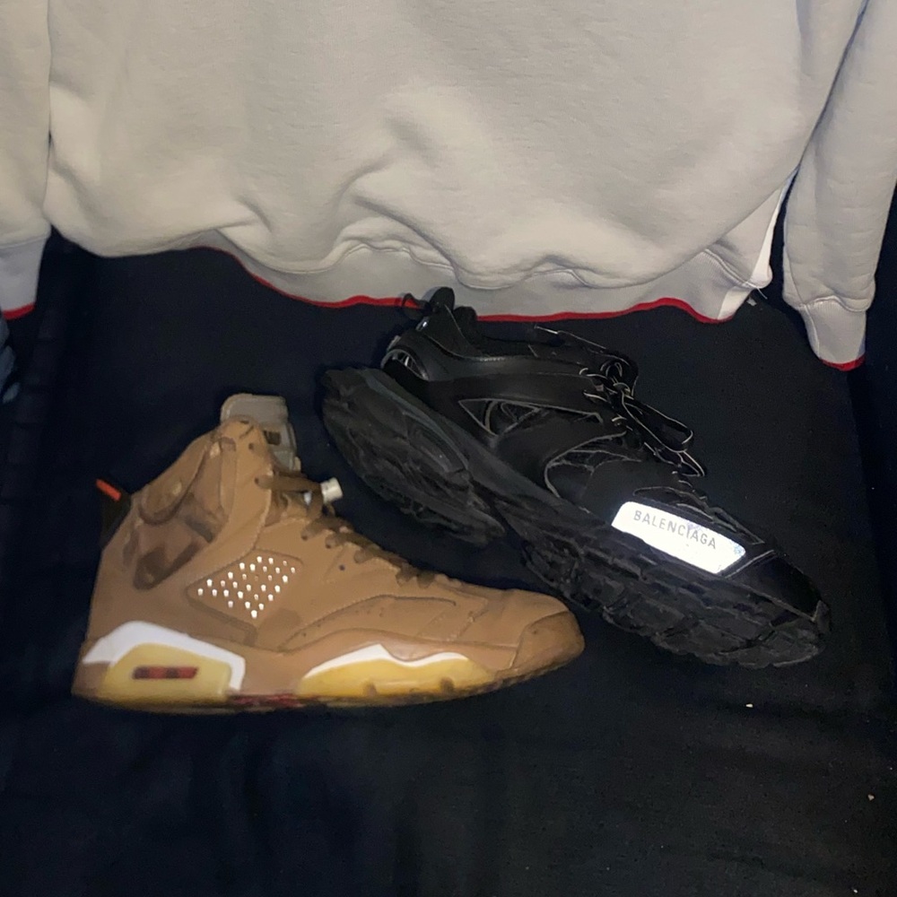 Supreme Crewneck Red and White Sweater